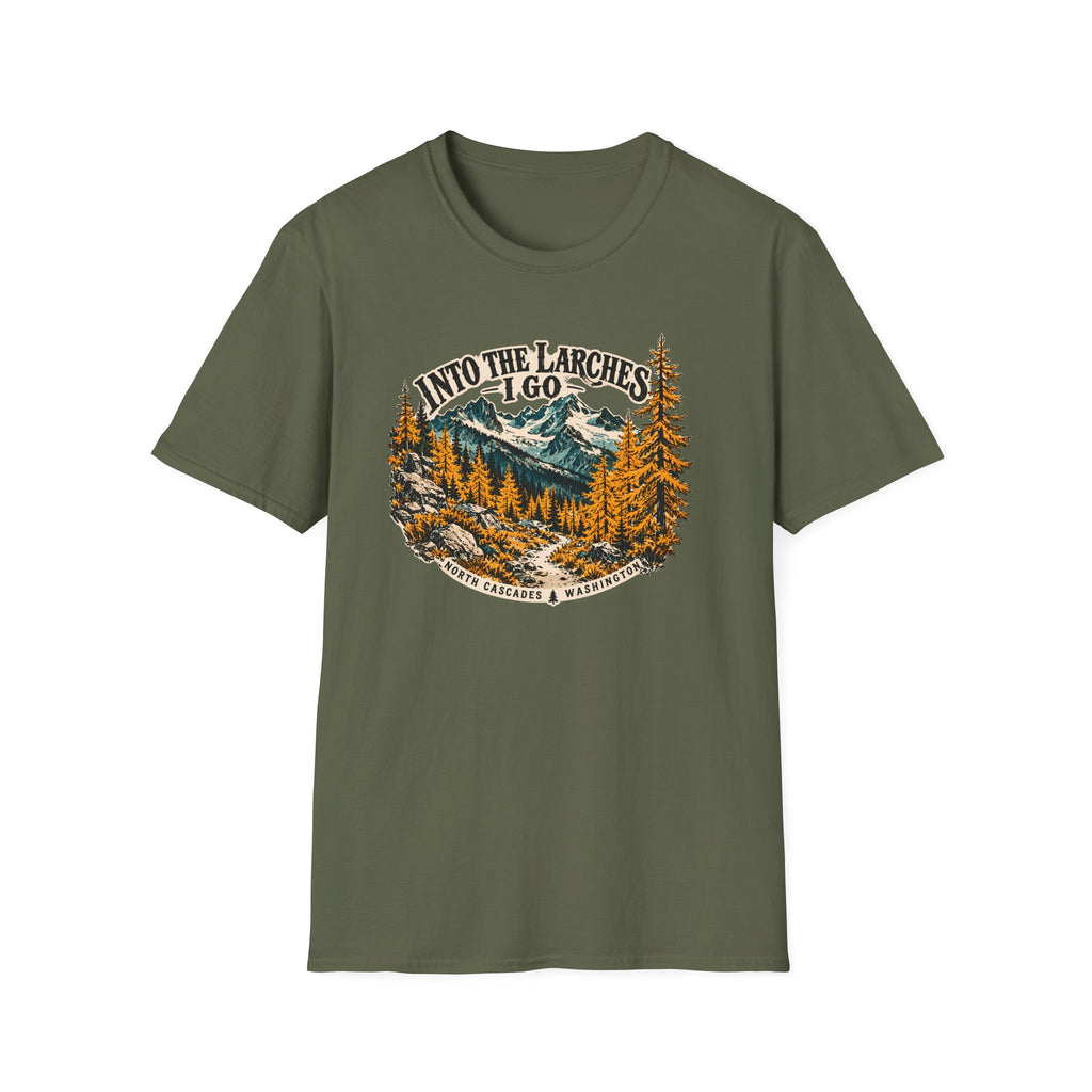 Into The Larches I Go – North Cascades T-Shirt